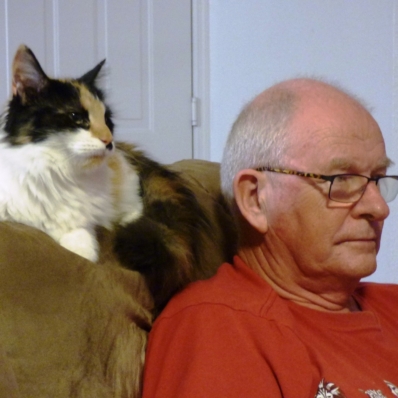 Ian & foster cat